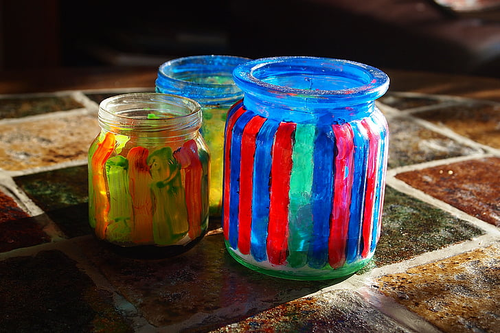 paint for glass jars