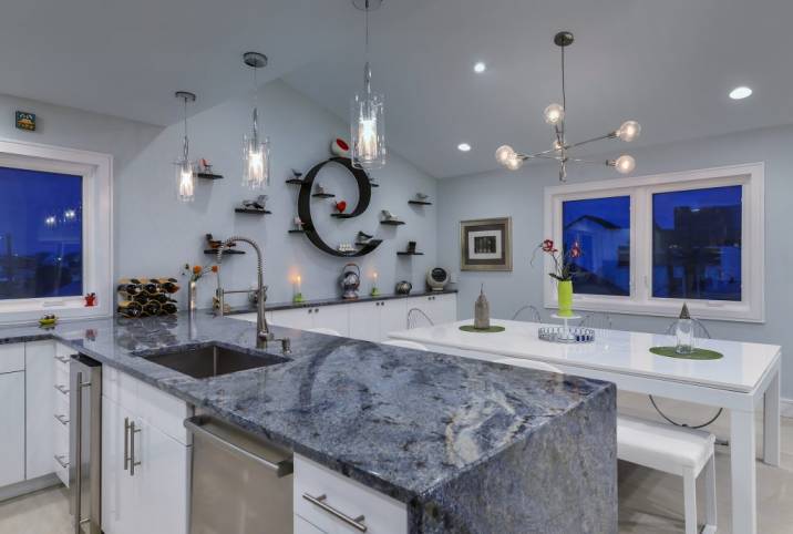 Blue Bahia granite color
