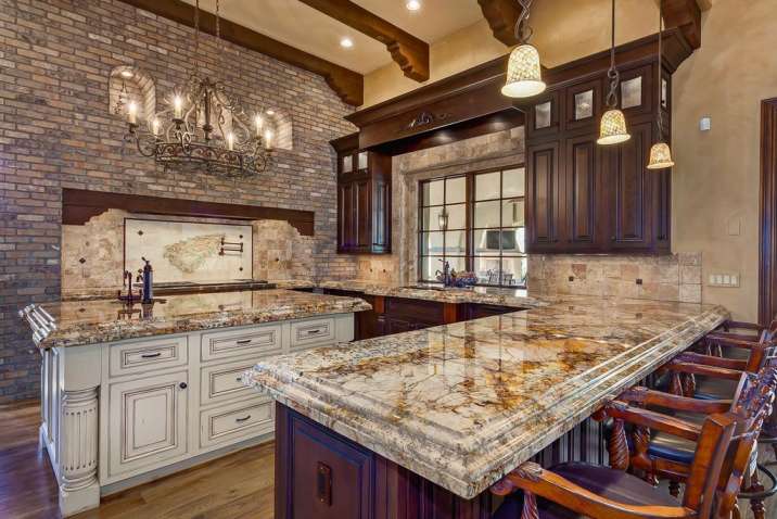 Caravelas Gold granite color - best for kitchen countertops