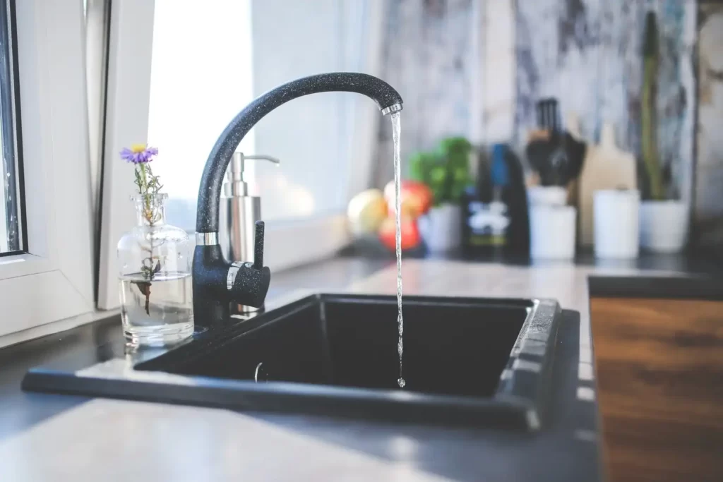 check for leaks to increase water pressure in kitchen sink